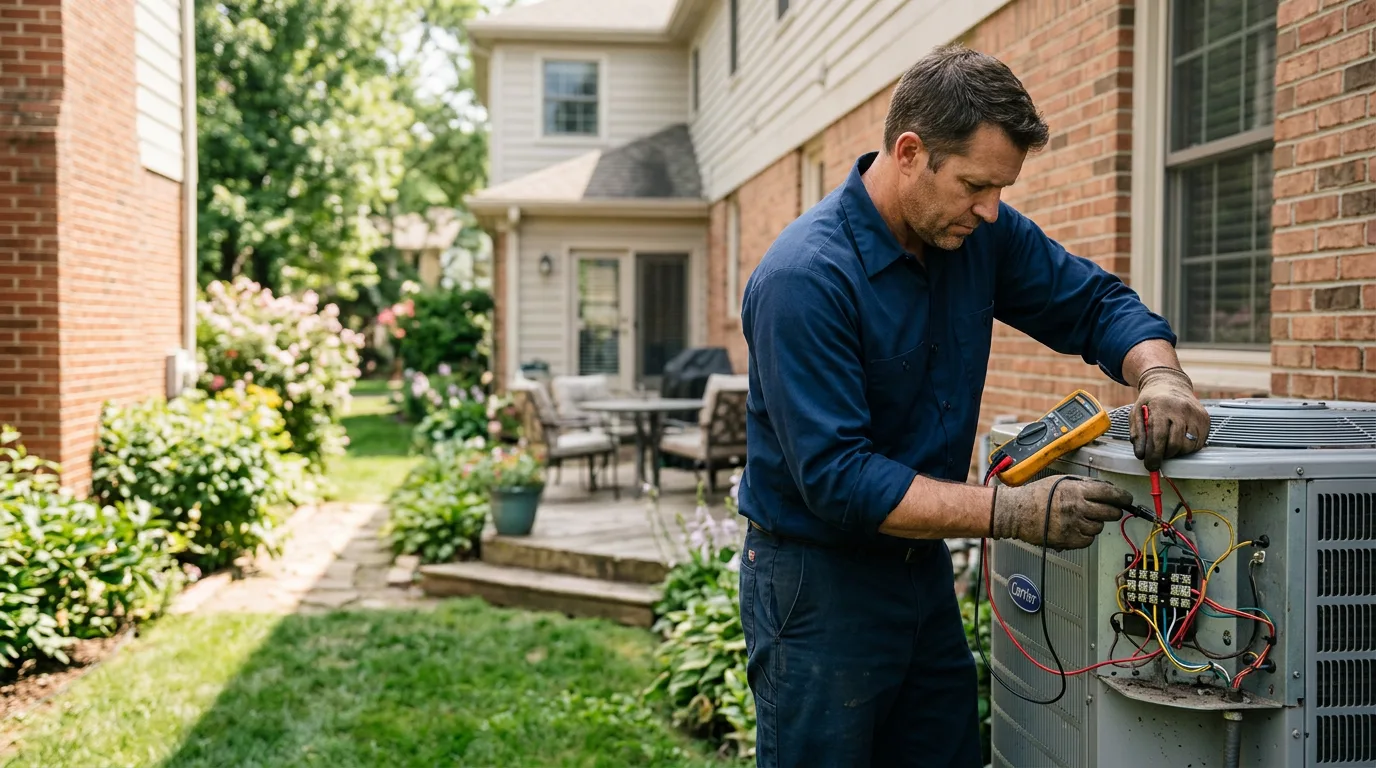 HVAC technician working near Chamois, MO